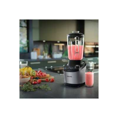 Philips High Speed Blender HR3760/10 7000 Series Tabletop, 1500 W, Jar material Glass, Jar capacity 2 L, Ice crushing, Metal/Bla