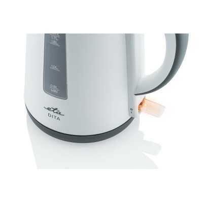 ETA Kettle ETA160390000 Electric, 2200 W, 1.7 L, Plastic, 360 rotational base, White