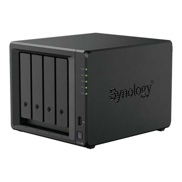 Synology Tower“ NAS DS423+ J4125, procesoriaus dažnis 2,7 GHz, 2 GB, DDR4, RAID 0,1,5,6,10, hibridinis, 2x1GbE / 2xUSB3.2, siste