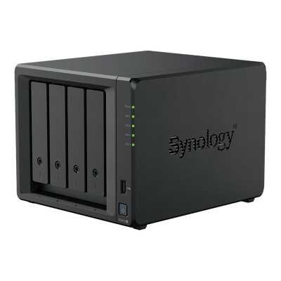 Synology Tower NAS DS423+ J4125, Processor frequency 2.7 GHz, 2 GB, DDR4, RAID 0,1,5,6,10,Hybrid, 2x1GbE/2xUSB3.2, System Fan: 9