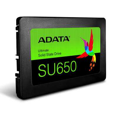 ADATA Ultimate SU650 1000 GB, SSD form factor 2.5", SSD interface SATA 6Gb/s, Write speed 450 MB/s, Read speed 520 MB/s