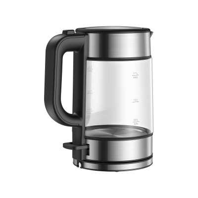 Xiaomi Electric Glass Kettle EU Electric, 2200 W, 1.7 L, Glass, 360 rotational base, Black/Stainless Steel