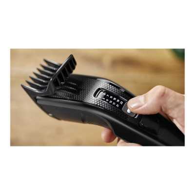 Philips Hair Clipper HC3510/15 Series 3000 Corded, Step precise 2 mm, 13, Black