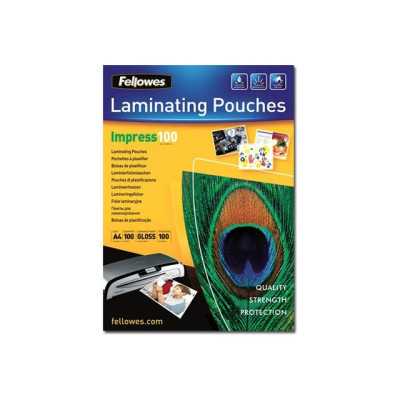 Fellowes Laminating Pouch 100 , 216x303 mm - A4, 100 pcs