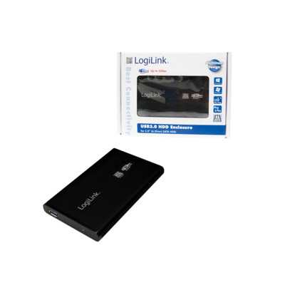 Logilink External hard drive enclosure, black 2.5", SATA, USB 3.0