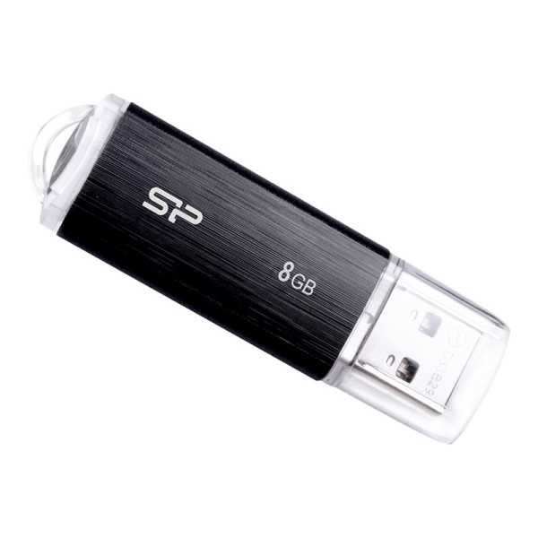 Silicon Power Ultima U02 8 GB, USB 2.0, Black