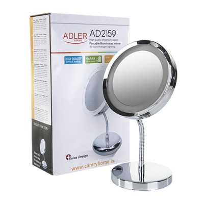 Adler Mirror, AD 2159, 15 cm, LED mirror, Chrome