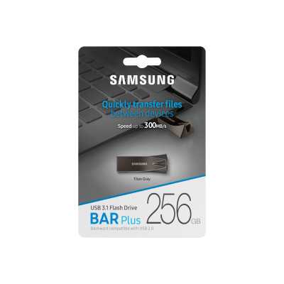 Samsung BAR Plus MUF-256BE4/APC 256 GB, USB 3.1, Grey