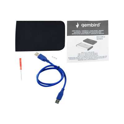 Gembird USB 3.0 2.5'' enclosure EE2-U3S-2 SATA 3Gb/s, USB 3.0