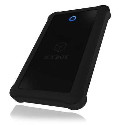 Raidsonic ICY BOX IB-233U3-B External enclosure for 2.5" SATA HDD/SSD with USB 3.0 interface and silicone protection sleeve 2.5"