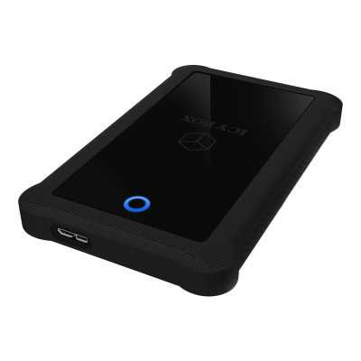 Raidsonic ICY BOX IB-233U3-B External enclosure for 2.5" SATA HDD/SSD with USB 3.0 interface and silicone protection sleeve 2.5"