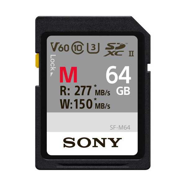 Sony 64GB SF-M Series SDXC Class10 UHS-II U3 V60 Tough Memory Card