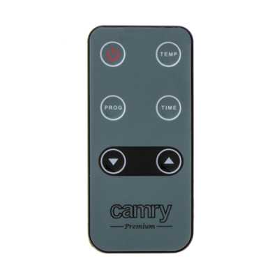 Camry CR 7721 Convection glass heater LCD with remote control, 1500 W, Number of power levels 2, White