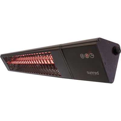 SUNRED Heater PRO25W-SMART, Triangle Dark Smart Wall Infrared, 2500 W, Black, IP55