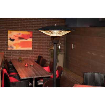 SUNRED Heater BAR-1500S, Barcelona Bright Standing Infrared, 1500 W, Black, IP44