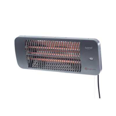 SUNRED Heater LUG-2000W, Lugo Quartz Wall Infrared, 2000 W, Grey, IP24