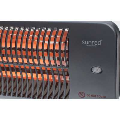 SUNRED Heater LUG-2000W, Lugo Quartz Wall Infrared, 2000 W, Grey, IP24