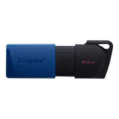 Kingston USB 3.2 Flash Drive DataTraveler Exodia M 64 GB, USB 3.2, Black/Blue