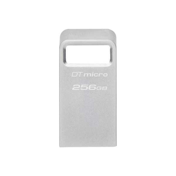 Kingston USB 3.2 Flash Drive DataTraveler micro 256 GB, USB 3.2, sidabrinė