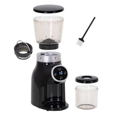 Adler Coffee Grinder AD 4450 Burr 300 W, Coffee beans capacity 300 g, Number of cups 1-10 pc(s), Black