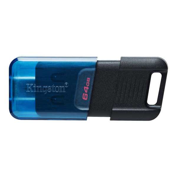 Kingston DataTraveler 80 M 64 GB, USB-C, juoda