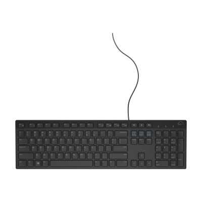 Dell KB216 Multimedia, Wired, EN, Black, Numeric keypad