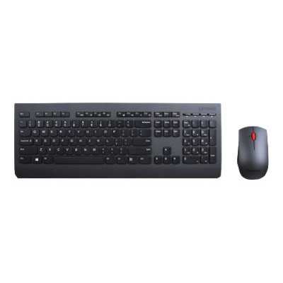 Lenovo Professional Wireless Keyboard and Mouse Combo - US English with Euro symbol Black