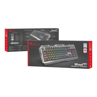 Genesis Rhod 420 Gaming keyboard, RGB LED light, US, Wired, Black