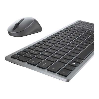 Dell KM7120W Keyboard and Mouse Set, Wireless, Batteries included, NORD, Titan Gray