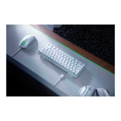 Razer Huntsman Mini, Gaming keyboard, RGB LED light, US, Mercury White, Wired