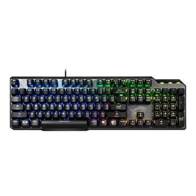 MSI GK50 Elite, Gaming keyboard, RGB LED light, US, Wired, Black/Silver