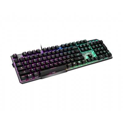 MSI GK50 Elite, Gaming keyboard, RGB LED light, US, Wired, Black/Silver