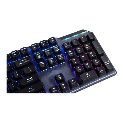 MSI GK50 Elite, Gaming keyboard, RGB LED light, US, Wired, Black/Silver