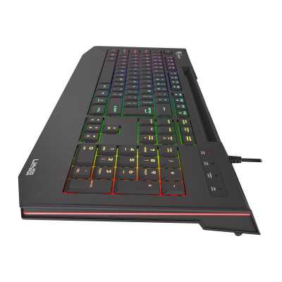 Genesis LITH 400 Gaming keyboard, RGB LED light, US, Black, Wired