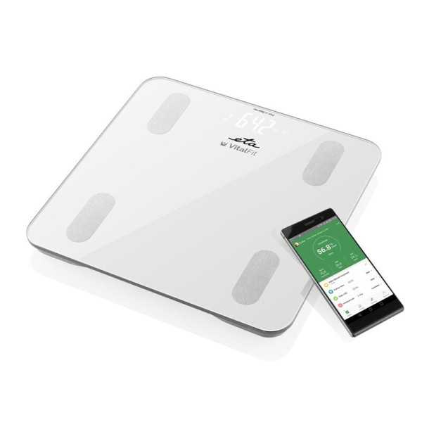 ETA Smart Personal Scale Vital Fit ETA678190000 Body analyzer, Maximum weight (capacity) 180 kg, Accuracy 100 g, Body Mass Index