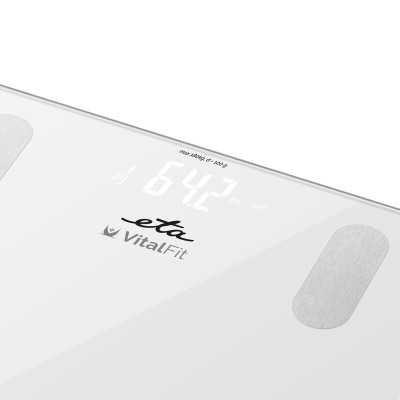 ETA Smart Personal Scale Vital Fit ETA678190000 Body analyzer, Maximum weight (capacity) 180 kg, Accuracy 100 g, Body Mass Index