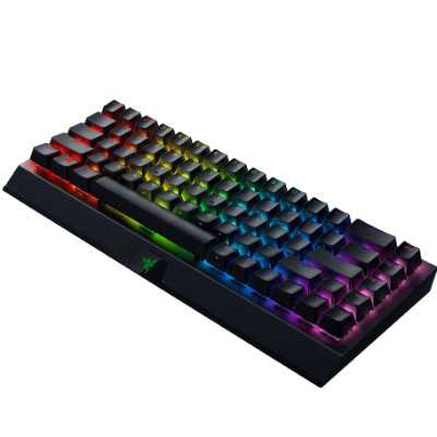 Razer BlackWidow V3 Mini HyperSpeed Mechanical Gaming Keyboard, RGB LED light, US, Wireless, Black, Green Switch