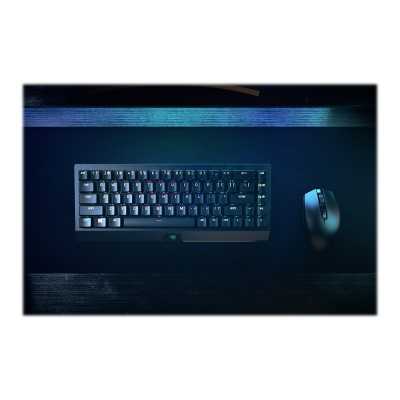 Razer BlackWidow V3 Mini HyperSpeed Mechanical Gaming Keyboard, RGB LED light, US, Wireless, Black, Green Switch