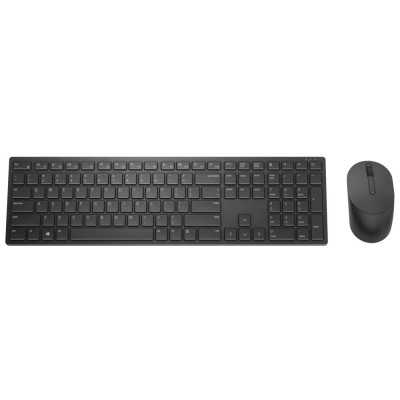 Dell Pro Keyboard and Mouse (RTL BOX) KM5221W Keyboard and Mouse Set, Wireless, Batteries included, US, Black