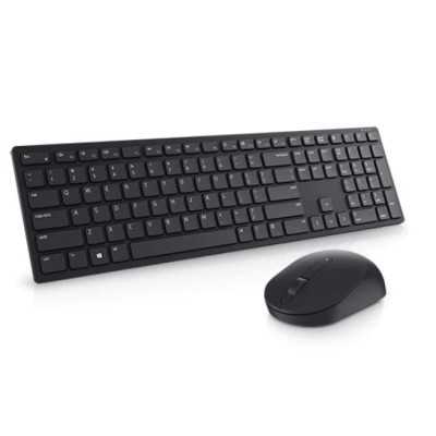 Dell Pro Keyboard and Mouse (RTL BOX) KM5221W Keyboard and Mouse Set, Wireless, Batteries included, US, Black