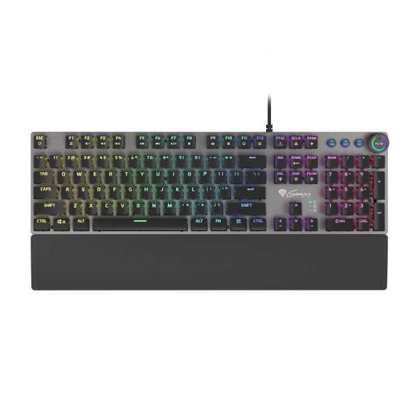 Genesis THOR 400 RGB Gaming keyboard, RGB LED light, US, Black/Slate, Wired