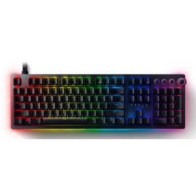 Razer Huntsman V2 Optical Gaming Keyboard RGB LED light, US, Wired, Black, Linear Red Switch, Numeric keypad