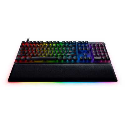 Razer Huntsman V2 Optical Gaming Keyboard Gaming keyboard, RGB LED light, US, Wired, Black, Clicky Purple Switch, Numeric keypad