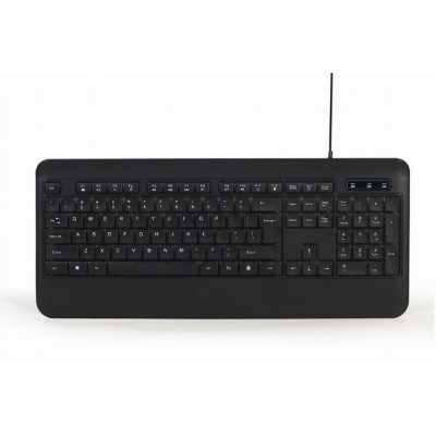 Gembird Multimedia Keyboard KB-UML-03 Wired, US, Black