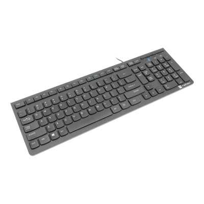 Natec Keyboard Discus 2 Slim Wired, US Layout, USB 2.0, Black