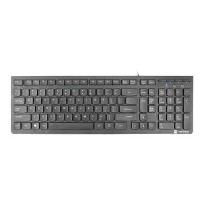 Natec Keyboard Discus 2 Slim Wired, US Layout, USB 2.0, Black