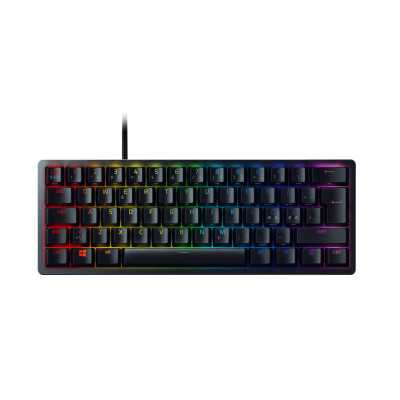 Razer Optical Gaming Keyboard Huntsman Mini 60% RGB LED light, NORD, Wired, Black, Analog Switch