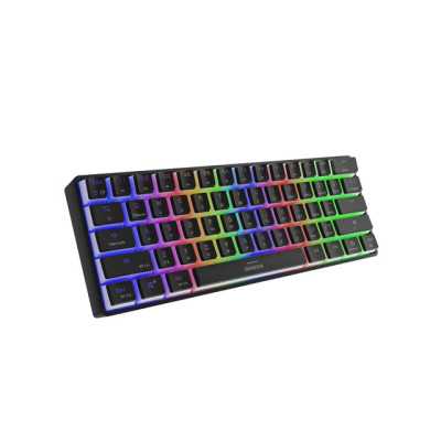 Genesis THOR 660 RGB Gaming keyboard, RGB LED light, US, Black, Wireless/Wired, Wireless connection, Gateron Red Switch