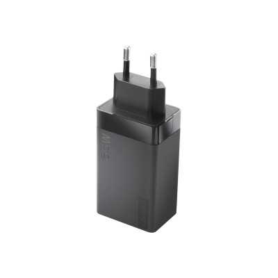 Lenovo Travel Adapter USB-C AC EU Black, Charger, 65 W