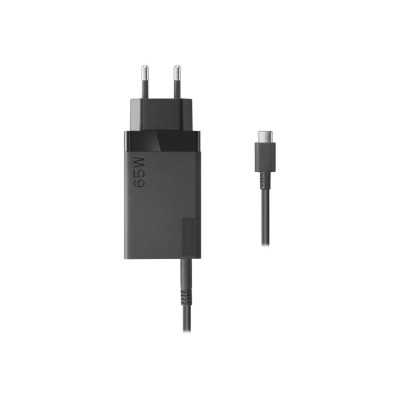 Lenovo Travel Adapter USB-C AC EU Black, Charger, 65 W